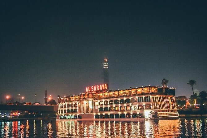 Nile River Dinner Cruise on a Yacht with Open Buffet - What the Cairo evening looks like from pickup to drop-off