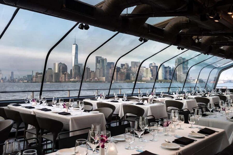 NYC: City Cruises Luxury Brunch, Lunch or Dinner Cruise - Pier 61 to the Empire State Building and Chrysler Building