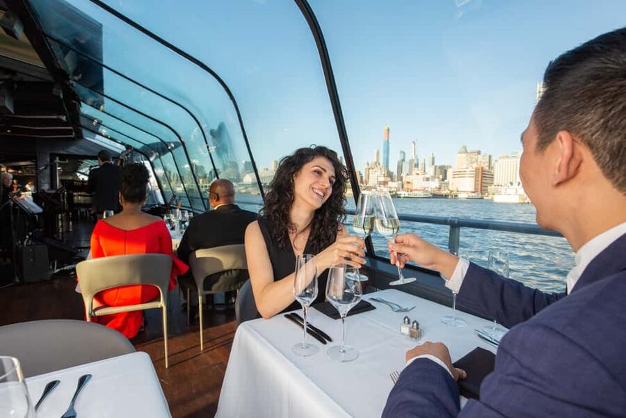 NYC: City Cruises Luxury Brunch, Lunch or Dinner Cruise - One World Trade Center and the Statue of Liberty