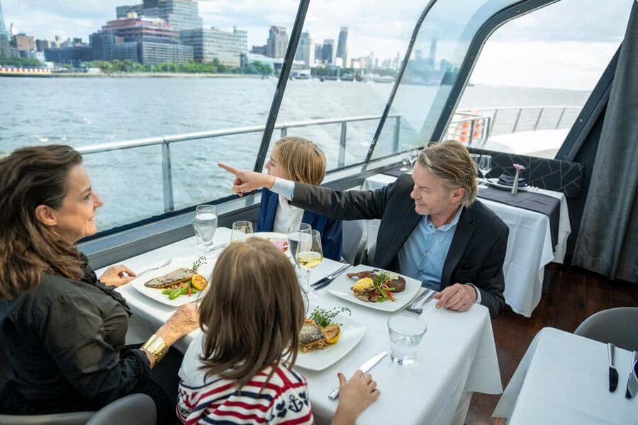 NYC: City Cruises Luxury Brunch, Lunch or Dinner Cruise - Food, drinks, and service at the table