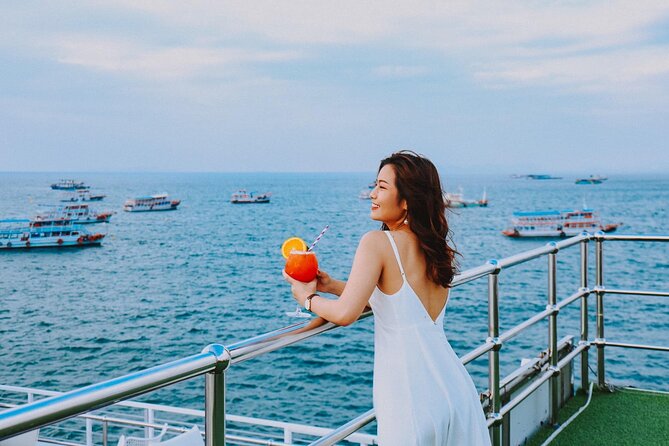 Ocean Sky Pattaya Dinner Cruise with Live Entertainment - A buffet with seafood, Thai dishes, and familiar choices