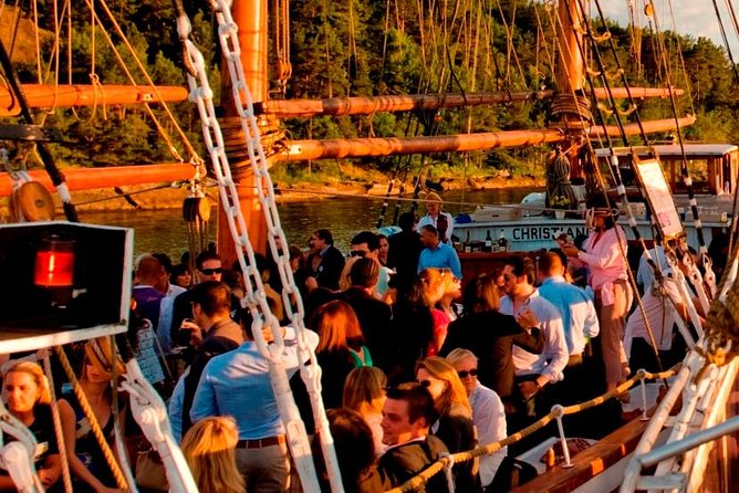 Oslo Fjord Evening Cruise with Shrimp Buffet on a Sailing Ship - Seating, crowds, and the social side