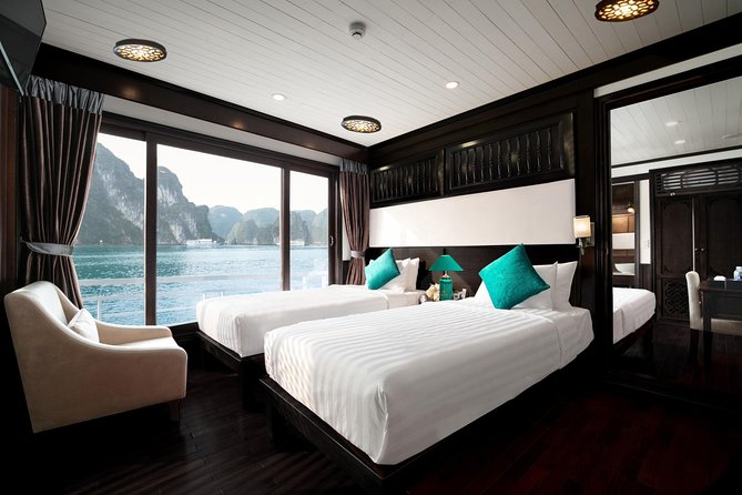 Overnight Luxury 5 Star Alisa Cruise with Meals, Kayak or Bamboo Boat - Sunset drinks, cooking, and dinner aboard