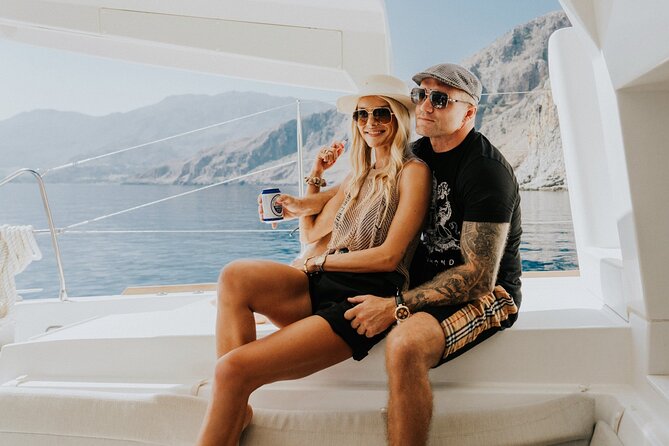 Panormo: Luxury Catamaran Cruise with Lunch & Open Bar - Sailing beside Crete’s rugged north coast