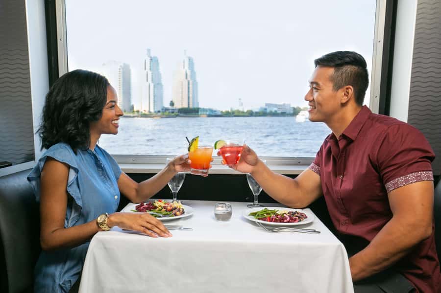 Philadelphia: Buffet Brunch, Lunch, or Dinner Cruise - Rooftop lounge, dance floor, and onboard games