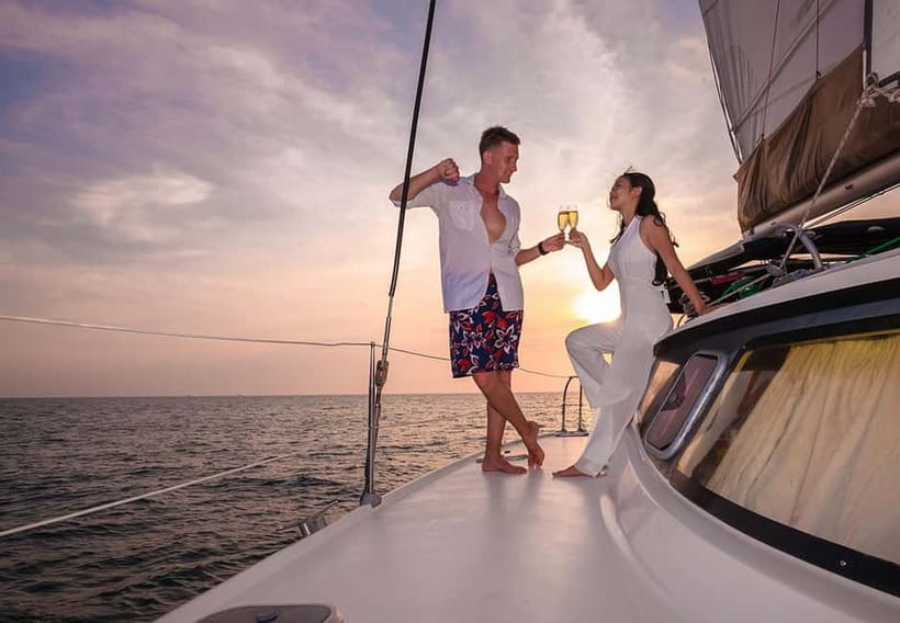 Phuket Sunset Dinner Sailing Yacht Catamaran - What the Coral Island stop is really like