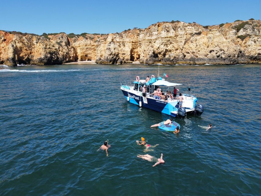 Ponta da Piedade: Half-Day Cruise with Lunch from Lagos - The sheltered swim stop near Lagos or Alvor