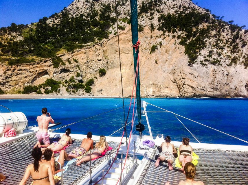 Port d'Alcudia: North Coast Catamaran Cruise with Meal - Leaving Puerto de Alcudia for Mallorca’s north coast