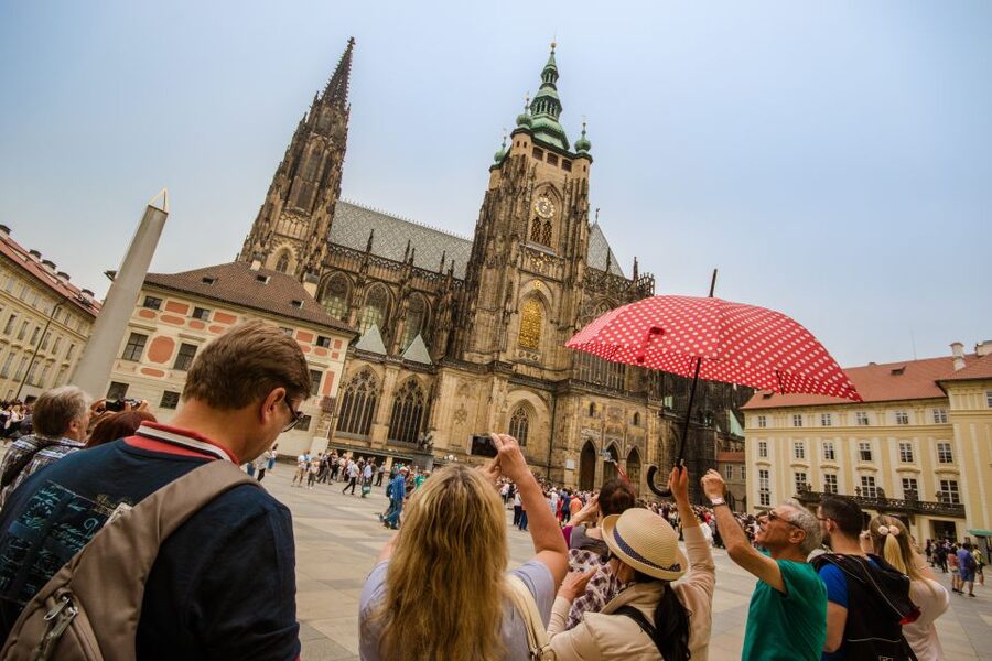Prague: Guided Bus & Walking Tour with River Cruise & Lunch - Prague Castle, where the walking really starts