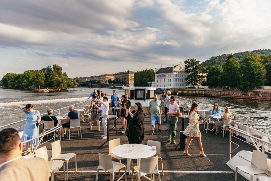Prague: Sightseeing Dinner Cruise on Open-Top Glass Boat - The Evening Begins at Dvořákovo Embankment