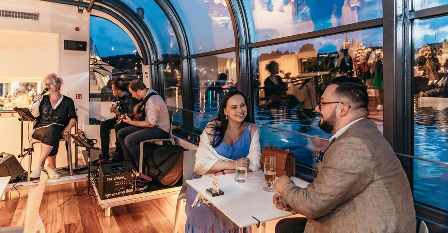 Prague: Sightseeing Dinner Cruise on Open-Top Glass Boat - Price, Seating, and What You Actually Receive