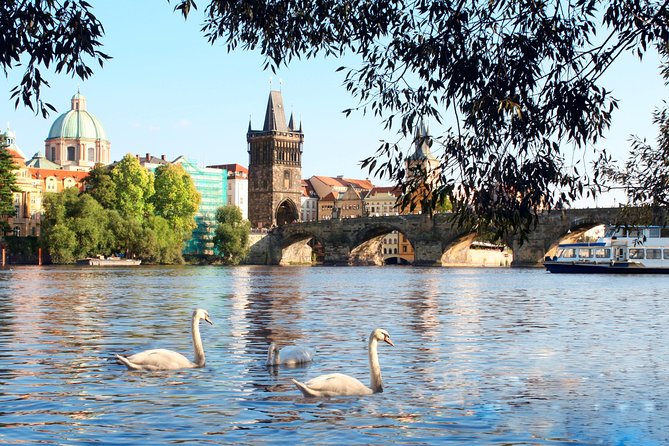 Prague Vltava River Lunch Cruise - Prague Castle above the river