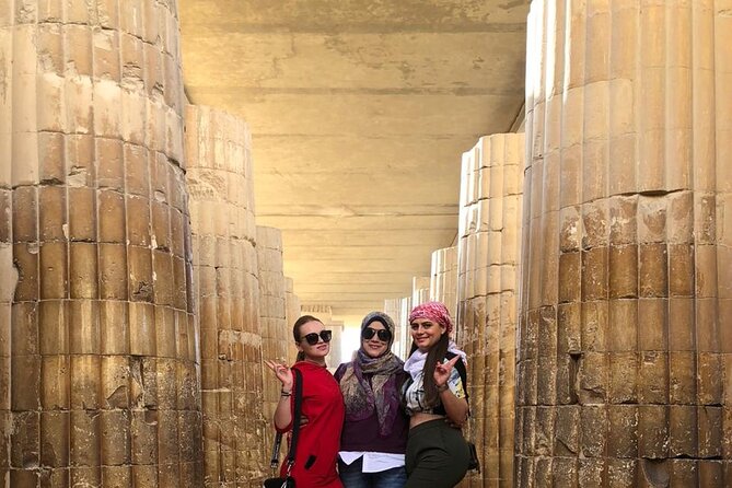 Privat tour:Giza Pyramids, lunch ,Saqqara,Memphise, Dinner Cruise - The papyrus institute: useful, but allow for a sales stop
