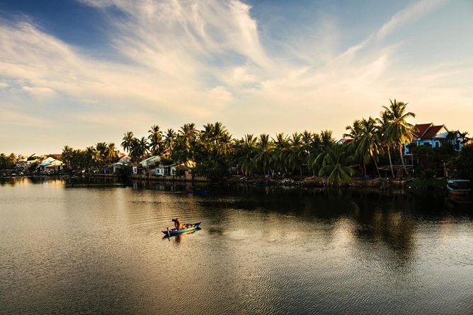 Private Hoi An Bike, Thu Bon River Cruise & Dinner Experience - The Thu Bon River at sunset