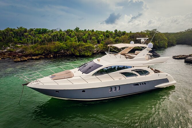 Private Luxury Sunset Dinner Cruise – 51' Leopard Yacht in Cancun - Unlimited premium drinks, with costs to watch