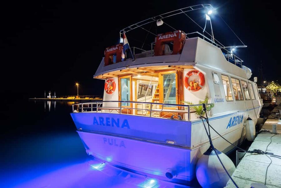 Pula: Brijuni Dolphins Sunset Cruise with Dinner and Drinks - Key points to know before booking