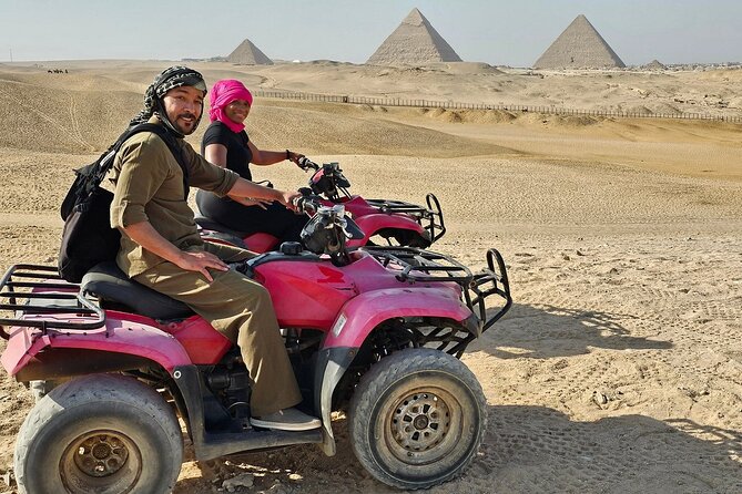 Quad Bike ATV ,Camel Ride ,Nile Dinner Cruise Belly dancer show - One hour on an ATV outside the pyramids
