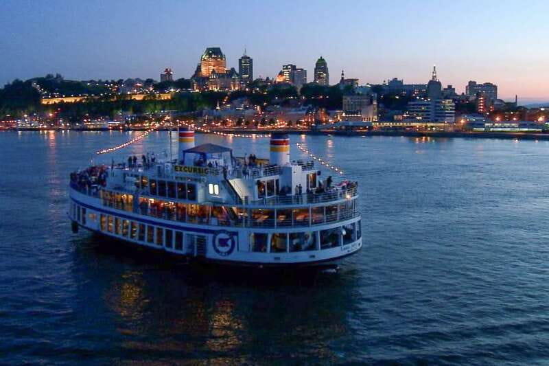 Québec City: Evening Cruise with Live DJ - Montmorency Falls and the wide river view