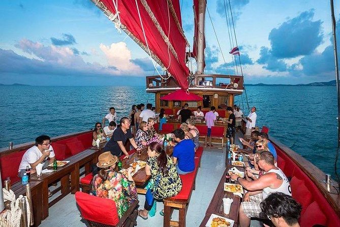 Red Baron : A Sunset Dinner Cruise from Koh Samui with Return Transfer - Sailing toward Koh Som and its limestone coast