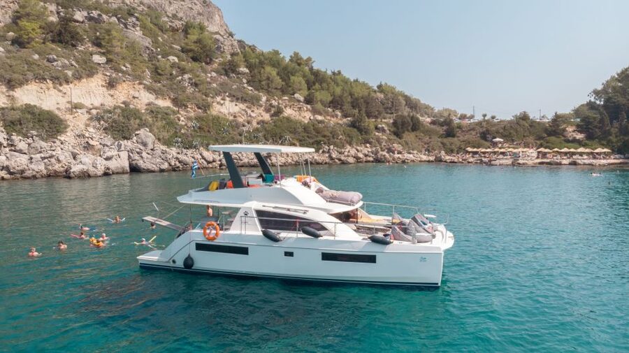 Rhodes: All-Inclusive Catamaran Cruise with Lunch and Drinks - Meeting the boat at Mandraki Harbor