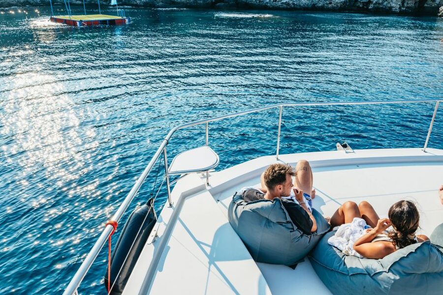 Rhodes: Sunset Catamaran Cruise with Dinner Buffet & Drinks - A three-hour evening on the water