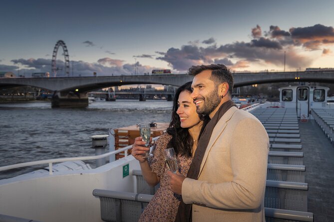 River Thames Evening Cruise with Sparkling wine and Canapés - Westminster, Big Ben, and the London Eye