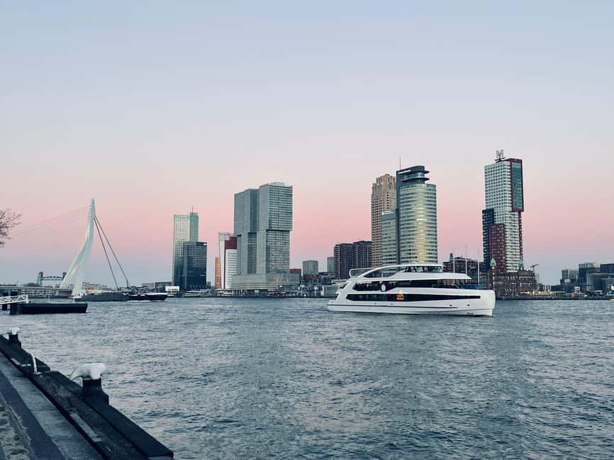 Rotterdam: Summer Evening Cruise with Live Entertainment - Rotterdam’s harbor from the Maas River