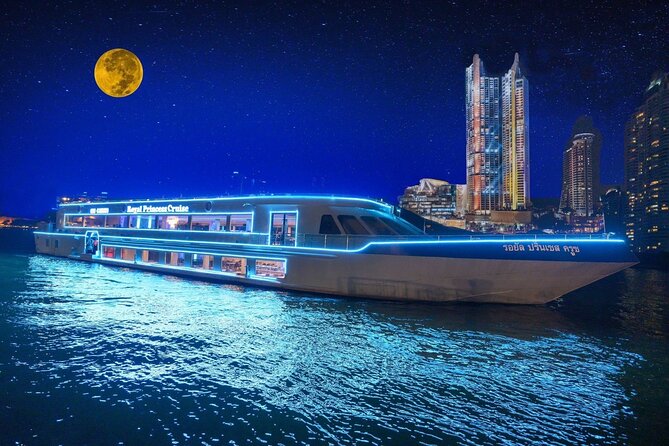 Royal Princess Dinner Cruise: Bangkok Chao Phraya River - Wat Arun and the first river views