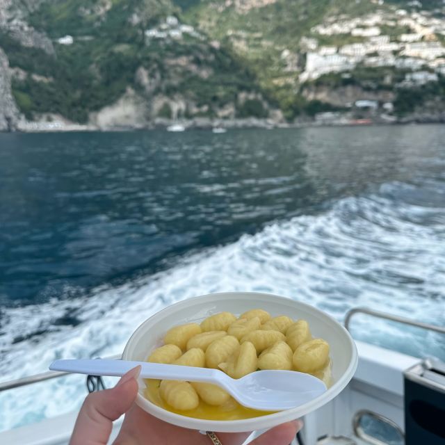 Salerno: Amalfi Coast Cruise with Lunch, Aperitif & Swimming - The Marmorata Waterfall and the return past Maiori
