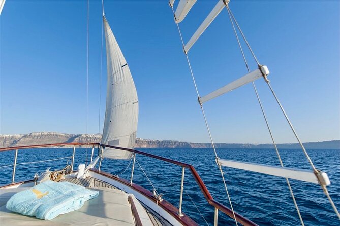 Santorini Caldera Day Traditional Cruise with Meal and Drinks - Boat choice, comfort, and seasickness