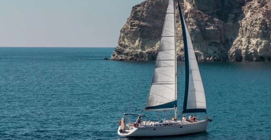 Santorini Caldera: Morning Sailing Cruise with Meal - Red Beach, White Beach, and The Indian