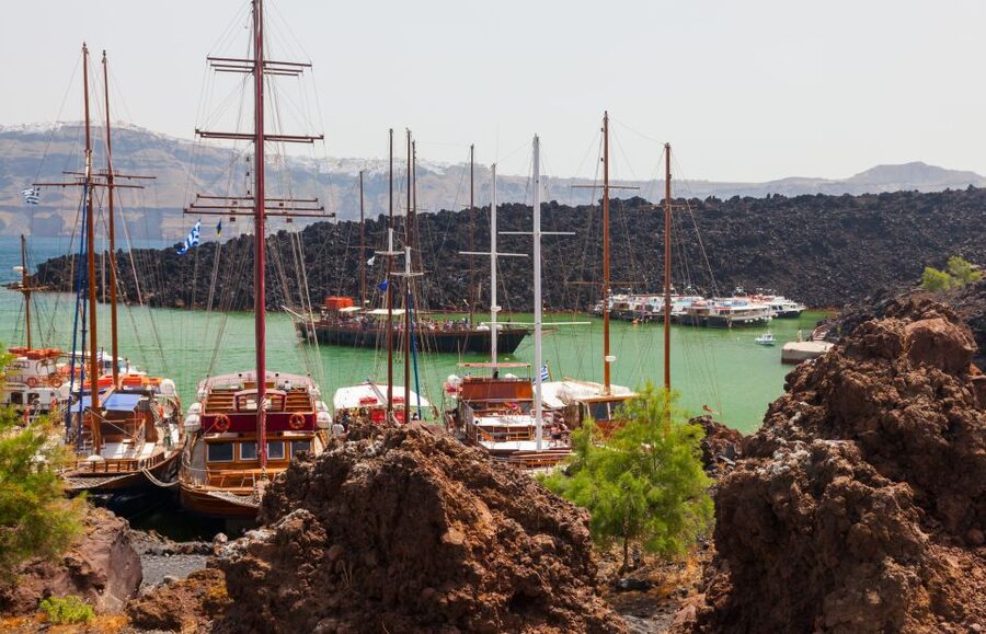 Santorini Caldera: Sunset Cruise with Dinner - Thirasia, with time for a swim or Manola’s stairs