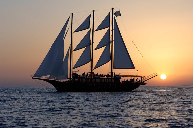 Santorini Caldera Sunset Sailing Cruise with Dinner and Wine - Nea Kameni: a short walk across volcanic ground