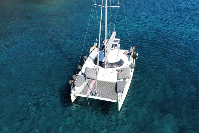 Santorini Catamaran Cruise – 5-Hour Private Sailing Experience - White Beach is the better snorkeling stop