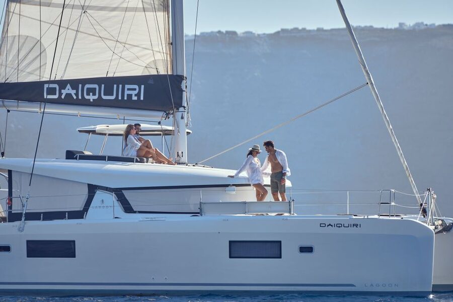 Santorini: Day Luxury Catamaran Cruise with Meal & Drinks - Black Lava and the Volcanic Islets