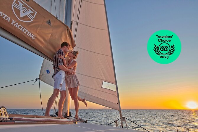 Santorini Platinum Catamaran Cruise with Meal, BBQ and Open Bar - Why seeing Santorini from the sea matters