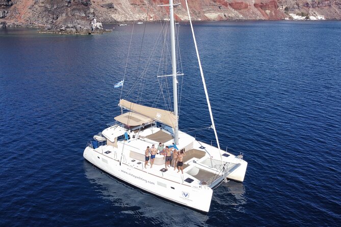 Santorini Platinum Catamaran Cruise with Meal, BBQ and Open Bar - Pickup is useful, but read the instructions closely