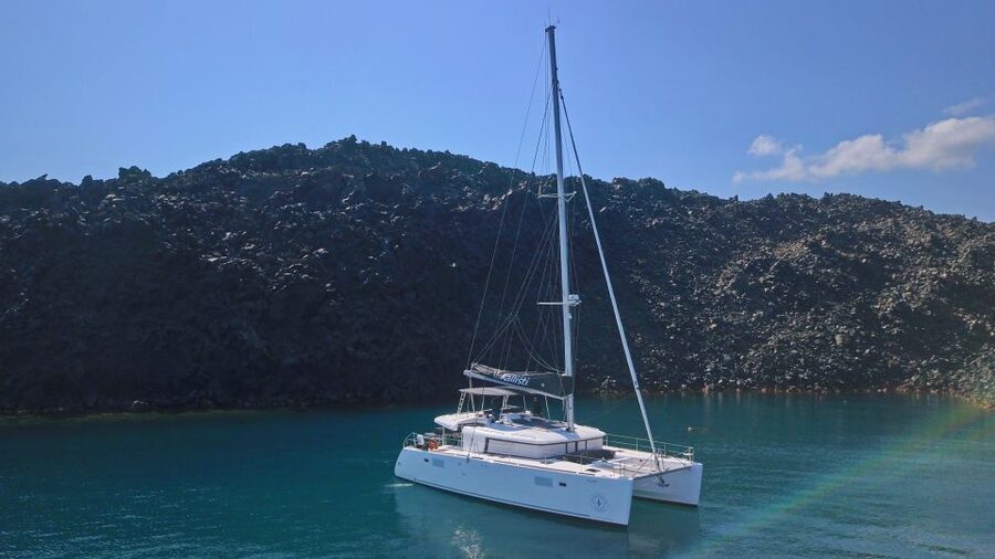 Santorini: Southern Island Luxury Catamaran Cruise with Meal - Comfort, crew, and the pace onboard