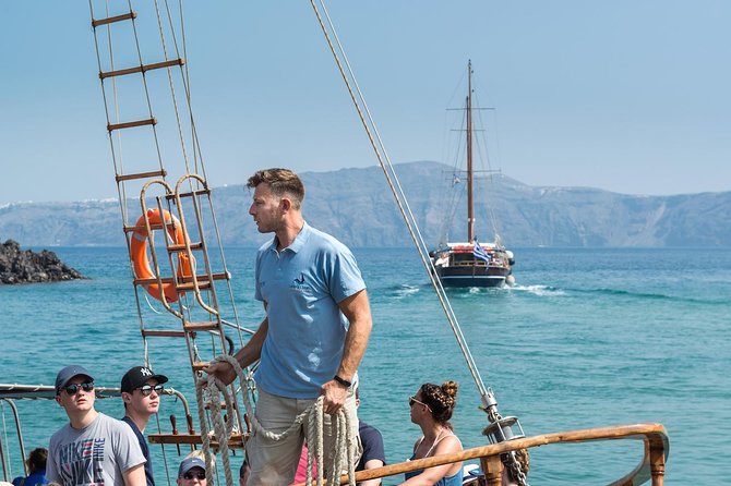 Santorini Volcano Sunset Cruise with Dinner - Palea Kameni and the swim to the hot springs