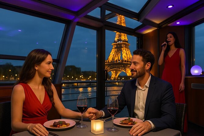 Seine River Dinner Cruise with Rooftop and Live Singer - Key points to know before booking
