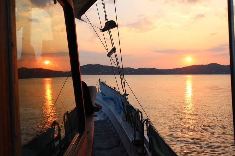 Skiathos: Boat Cruise with Dinner & Sunset Viewing - Lalaria Beach and the north coast