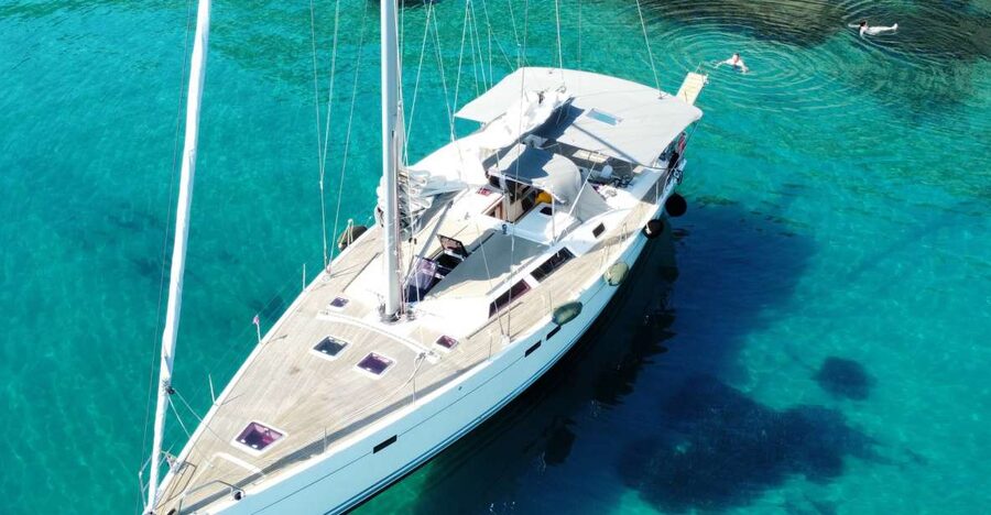 Skiathos: Full-Day Sailing Cruise with Lunch - Tsougria Island starts the swimming