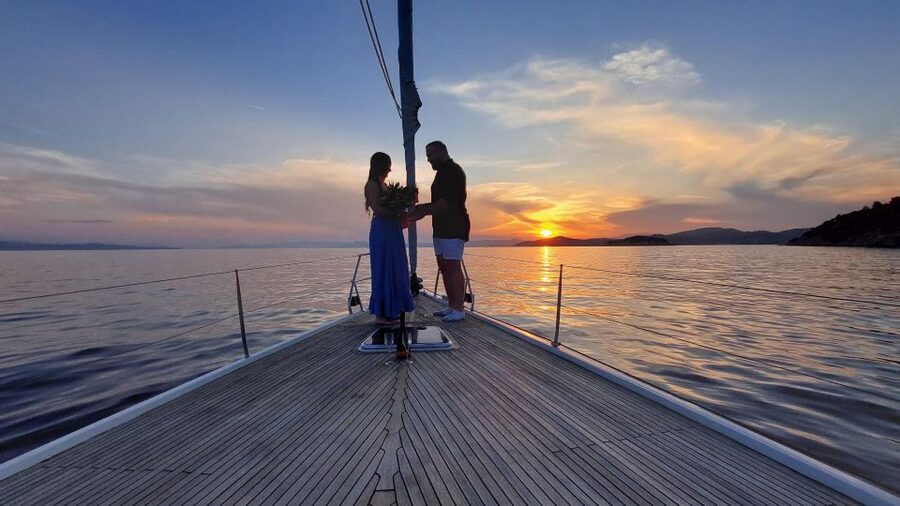 Skiathos: Full-Day Sailing Cruise with Lunch - Dasia sea caves, weather permitting