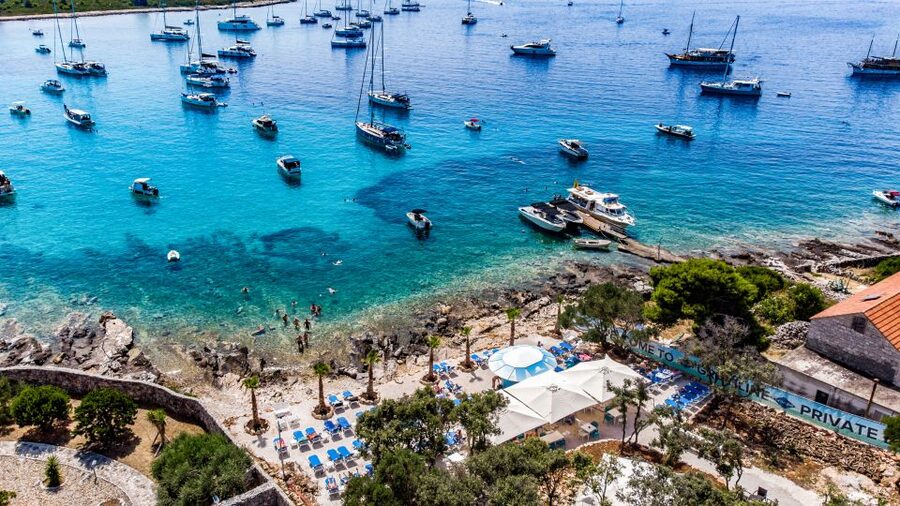 Split: Blue Lagoon 3 Islands All-Inclusive Cruise with Lunch - Krknjaši Blue Lagoon and the main swim