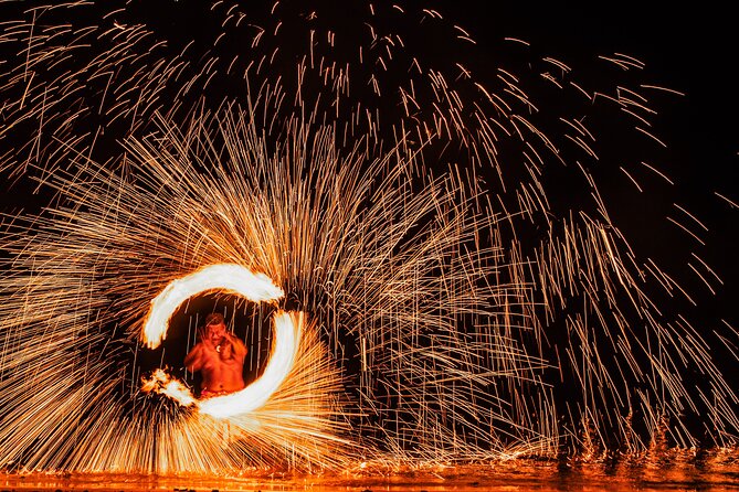 Sunset Cruise with Dinner and Fire Show - The River Ride to Robinson Crusoe Island