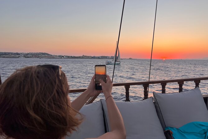Sunset Cruise with Greek BBQ & Unlimited Aperol Spritz, Beer Wine - Greek BBQ, salad, and realistic dinner expectations