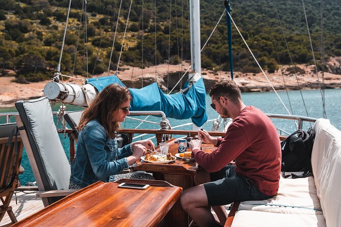 Sunset Dinner Cruise: Sunset, Swim, Drinks, and Dinner Onboard - Sunset From the Athens Riviera