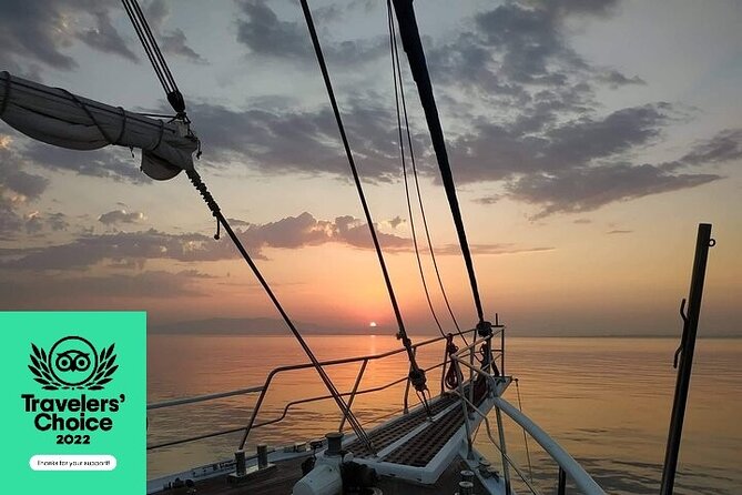 Sunset South Coast Sail Cruise with lunch,drinks, optional transfer - Sailing past Mykonos’s famous southern beaches