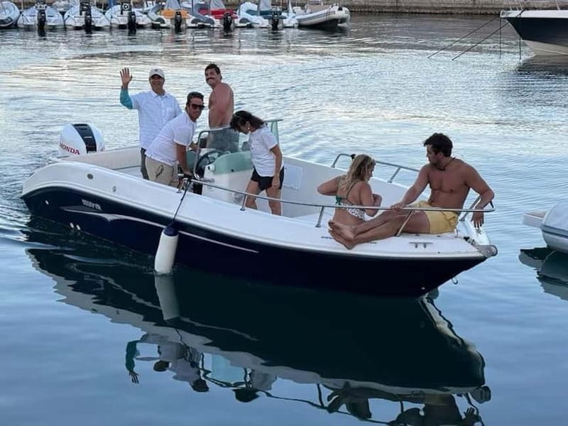 Sushi dinner on board at sunset at the Queen Cave - One Hour in the Water Near Mondello