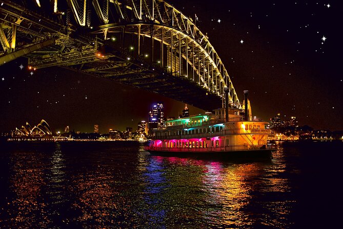 Sydney CABARET Dinner Cruise - Boarding the Showboat at 7:30 pm